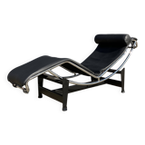 3x Original Cassina Le Corbusier Lc4 Black/chrome, New!