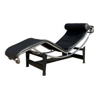 3x Originele Cassina Le Corbusier Lc4 Black/chrome, Als Nieuw!