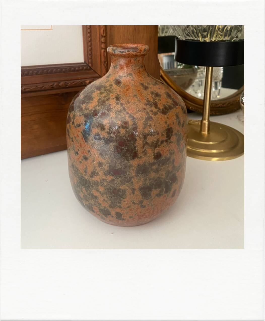 Stoneware ball vase