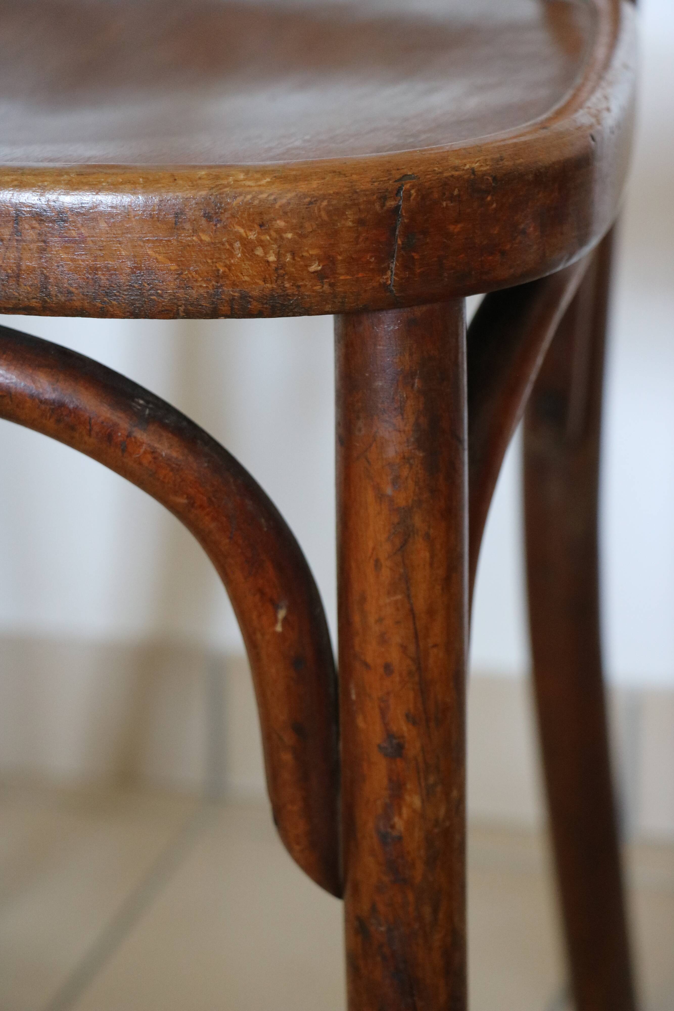 5 vintage bistro chairs