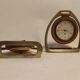 Pair of Longchamps 1960 leather stirrup pendulettes.