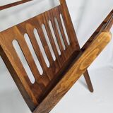 Folding wooden magazine rack by Cees Braakman for Pastoe, 1960s