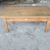 Rustic wooden coffee table