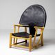 Piero Palange - G23 "Hoop" chair in Saddle black leather