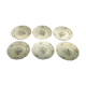 Lot of 6 old flat plates Lunéville model China in earthenware dimension: D-24cm- height -2,5