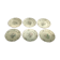 Lot of 6 old flat plates Lunéville model China in earthenware dimension: D-24cm- height -2,5
