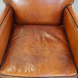 Fauteuil en cuir de mouton