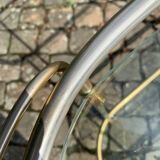 Golden brass and glass service