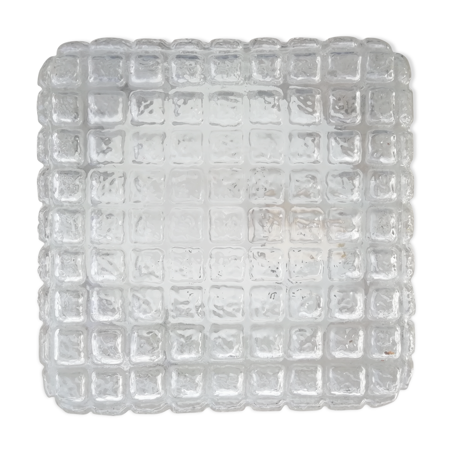 Square glass wall lamp