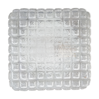 Square glass wall lamp