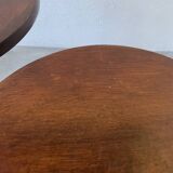 Pair of art deco oak side tables