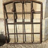 Old cast iron factory window