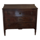 Commode ancienne 3 tiroirs style Empire/Restauration Poignées bronze cordée