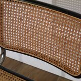 Cesca chair in tubular metal and cane 1970