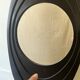 Large oval Italian mirror, modernist, space age design from the 1970s.