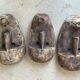 Large Timor mask in patinated wood H:50cm (2)