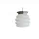 Lampe à suspension Art Déco en verre opale blanc