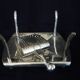 Maison Christofle White Metal Asparagus Dish and Tongs