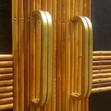 Audoux Minet style rattan sideboard