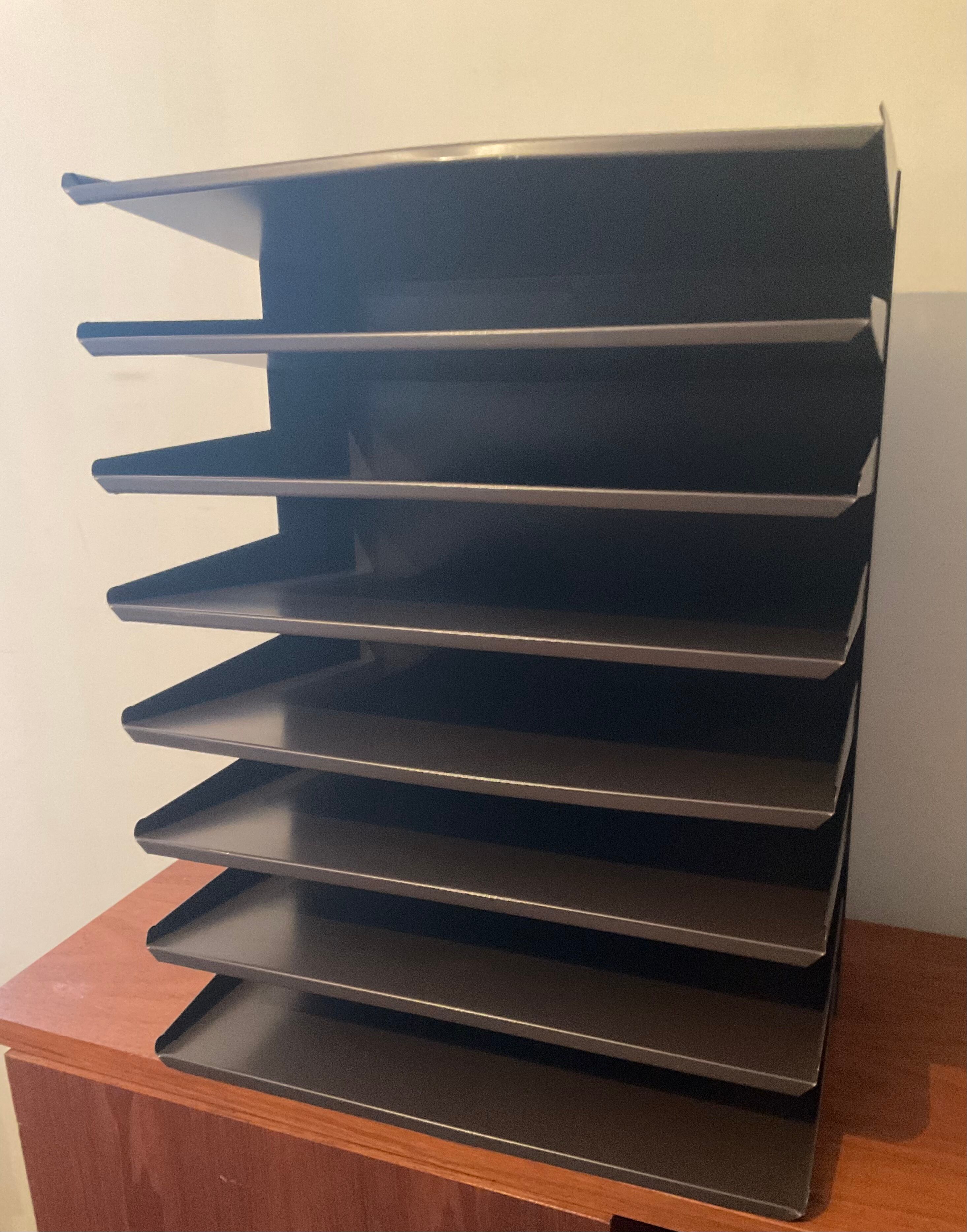 Sorter rack vintage metal mail 70s
