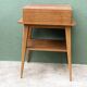 Pair of bedside tables, 1950s, compass legs