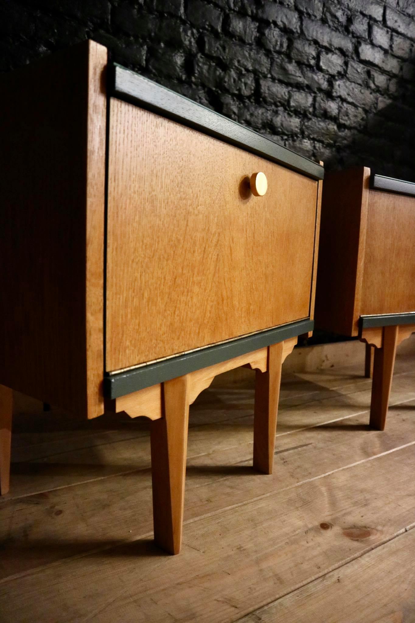 Pair of vintage bedsides