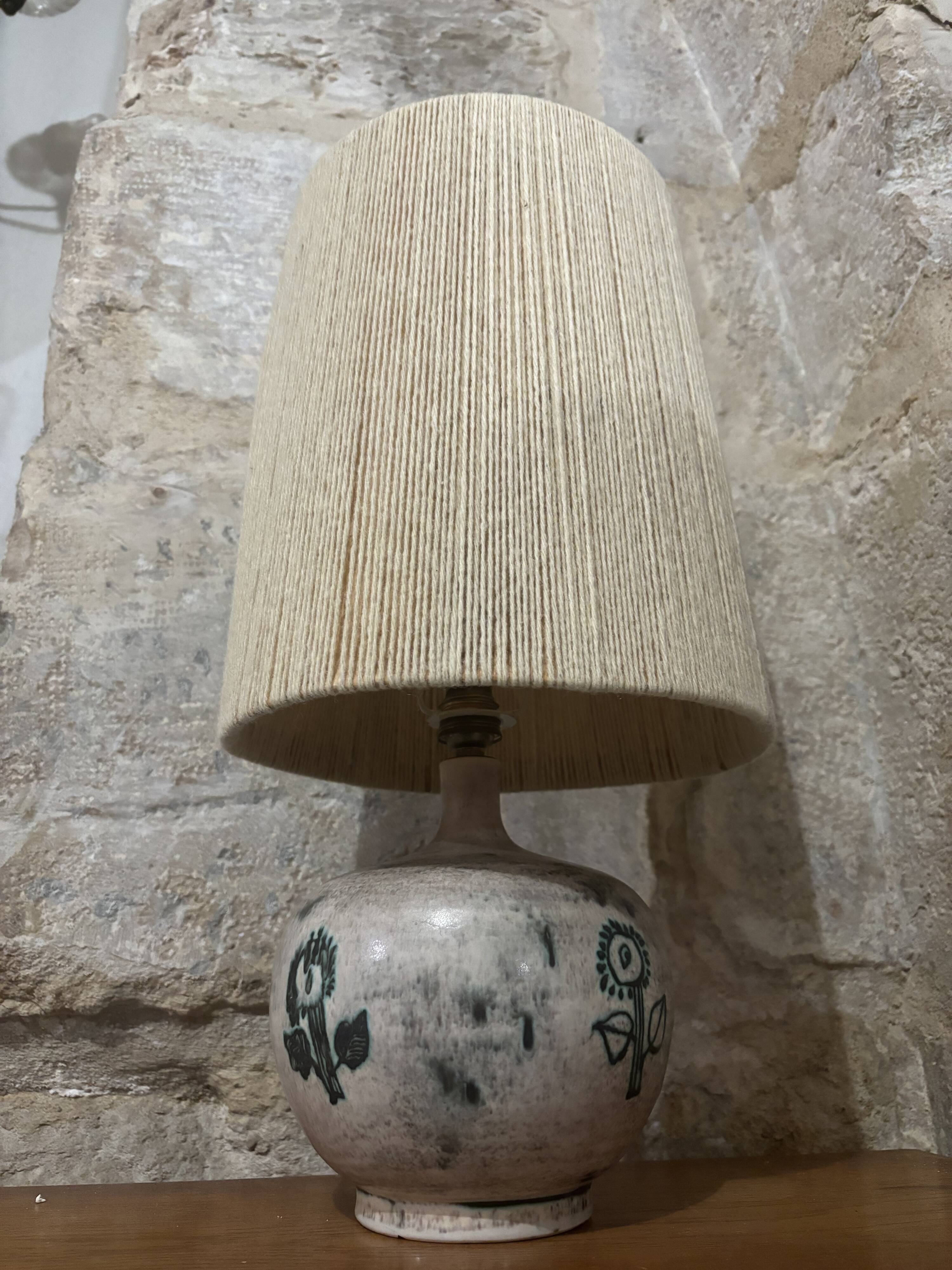 Table lamp by ceramicist Jacques Blin