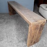 Old solid wood bench