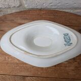 Old sauce boat on fixed frame Guadeloupe Saint Amand ceramic model