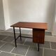 Vintage wood and metal desk 60s