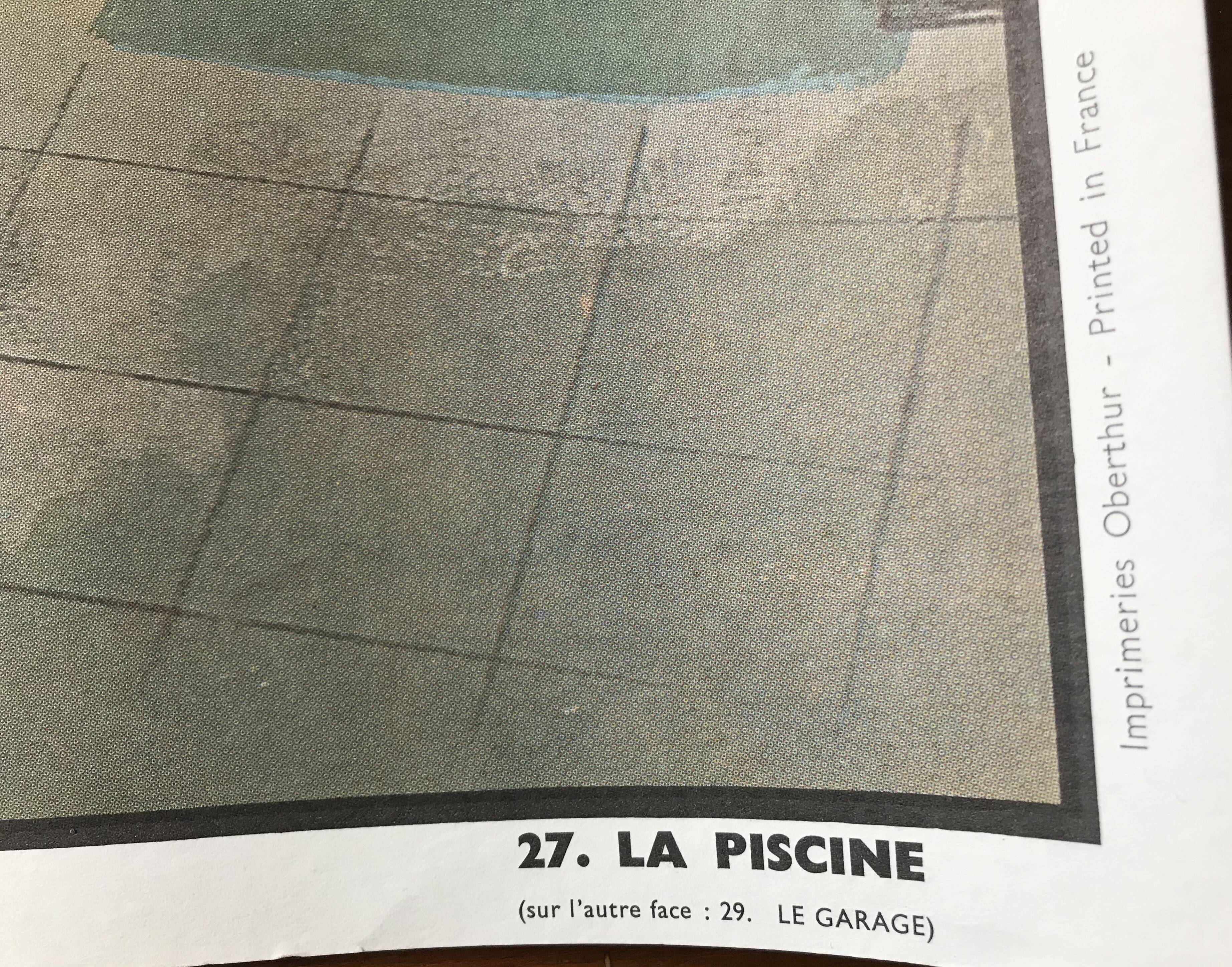 School poster oge hachette garage/piscine