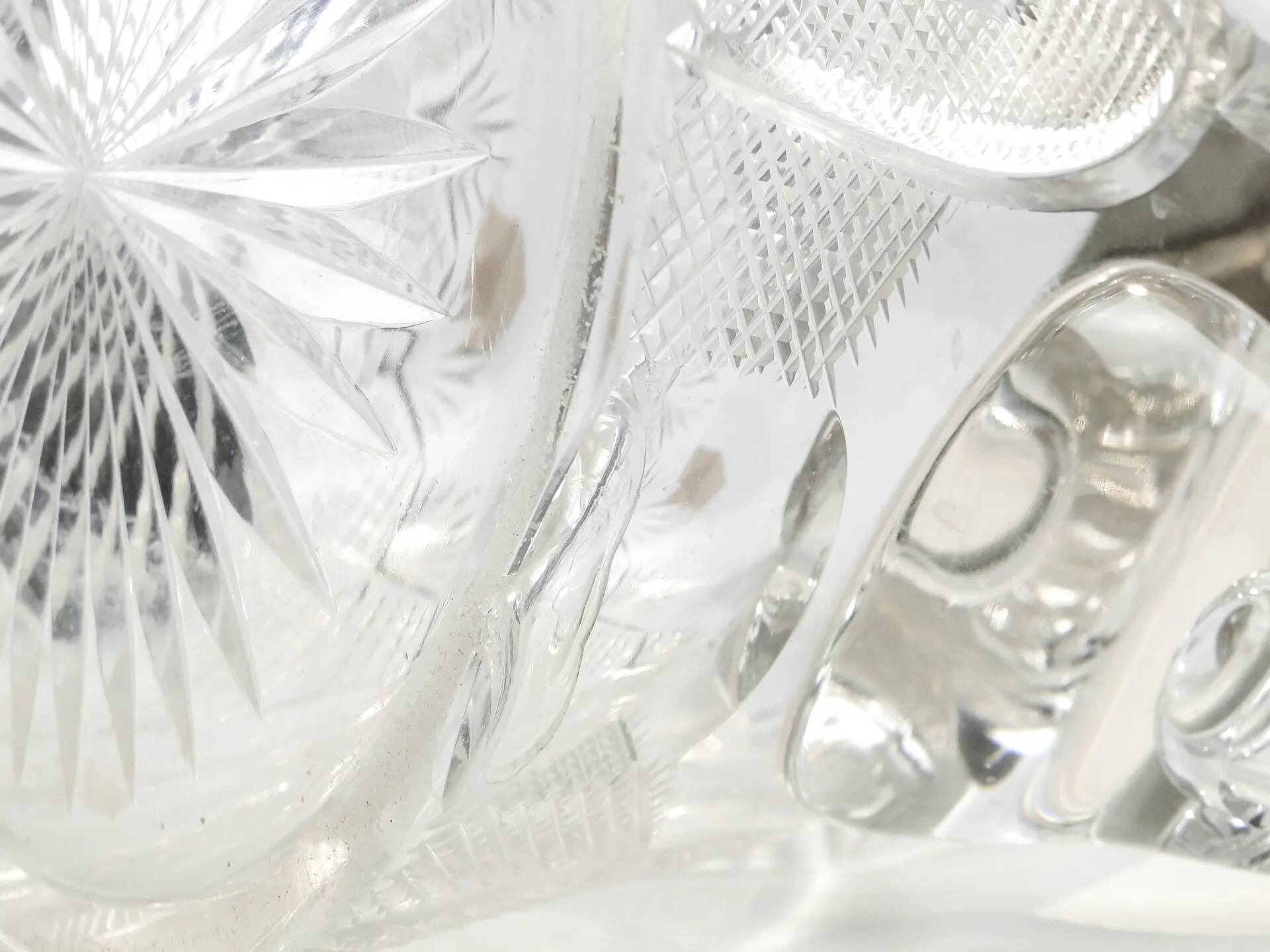 Art Deco wine jug, transparent glass, Germany, 1920s