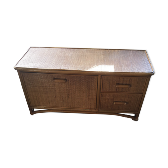 Low rattan furniture