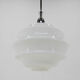 Art deco glass pendant Czechoslovakia 1950s