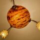 Art Deco pendant light in alabaster marble and bronze,1920s