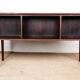 Bureau danois en palissandre et piètement en teck, Johannes Andersen 1960