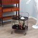 Vintage foldable serving trolley / bar cart design 1960s