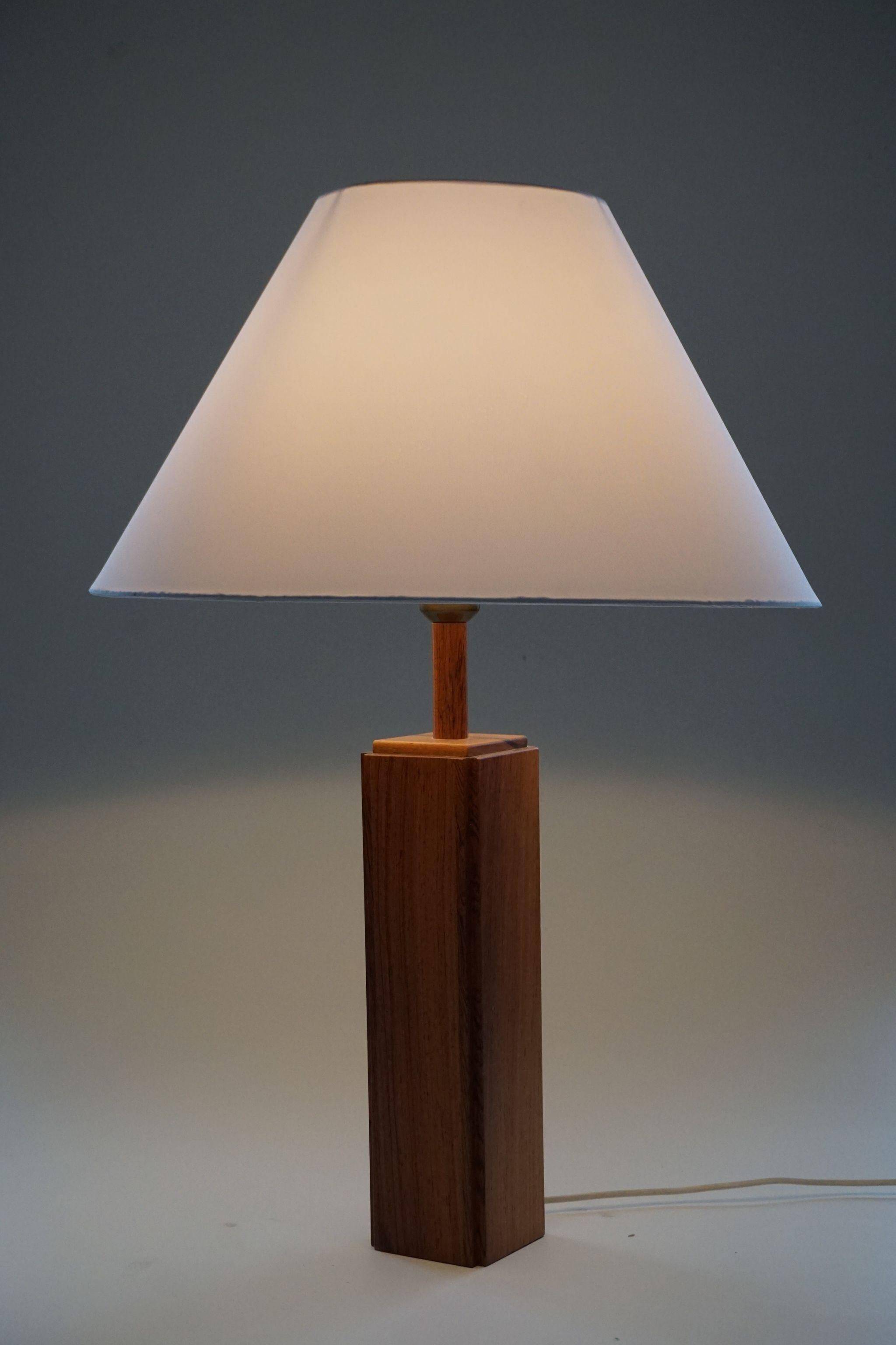 Modern Scandinavian table lamp in rosewood, 1960s