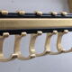 Wall coat rack Hollywood Regency style 1960s