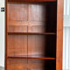 Corner library in solid cherry wood - 20th century
