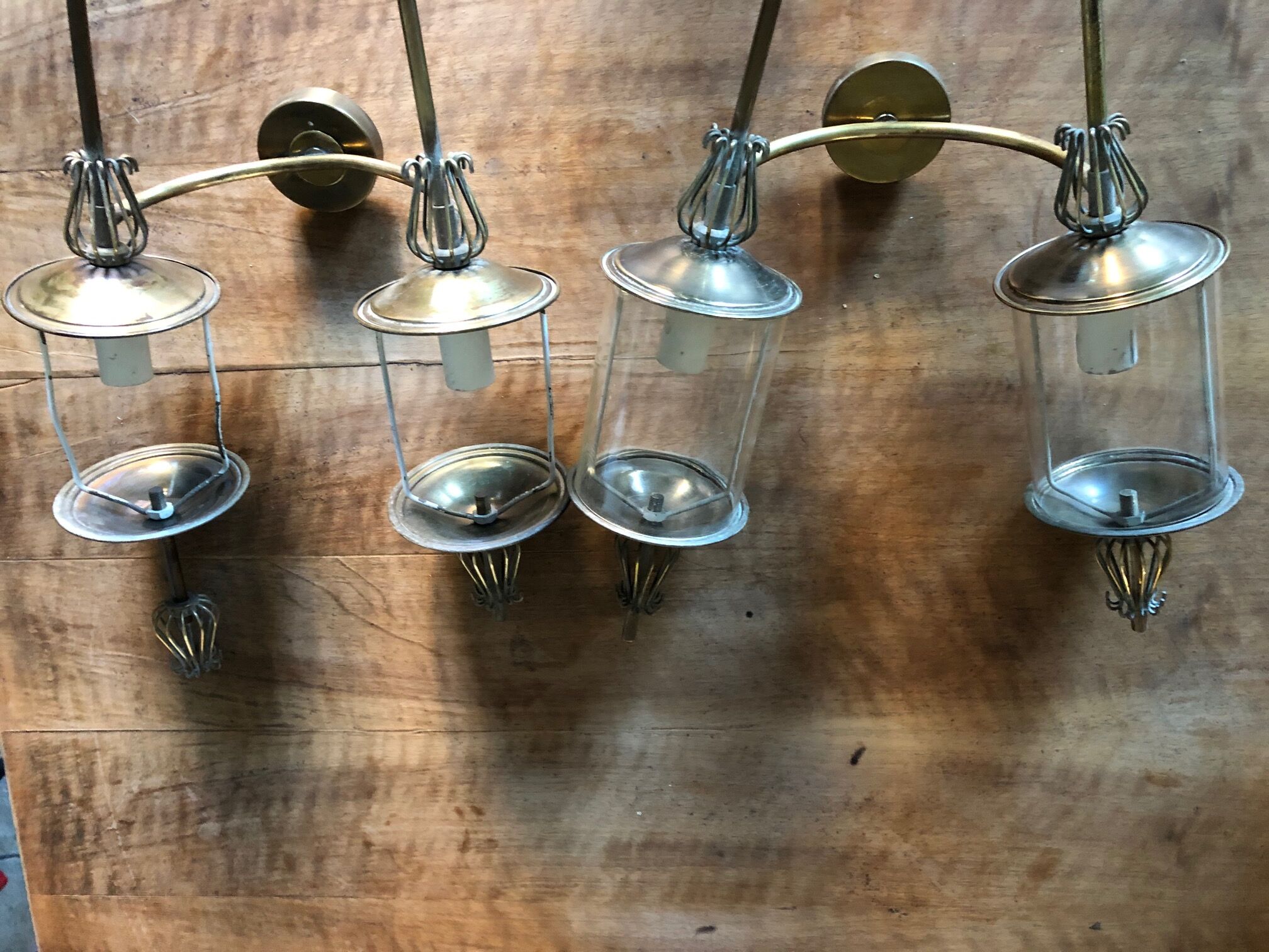 Large pair of 50 wall light Lunel, thrush model