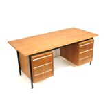 Large vintage teak wood desk/executive desk from the 1960s