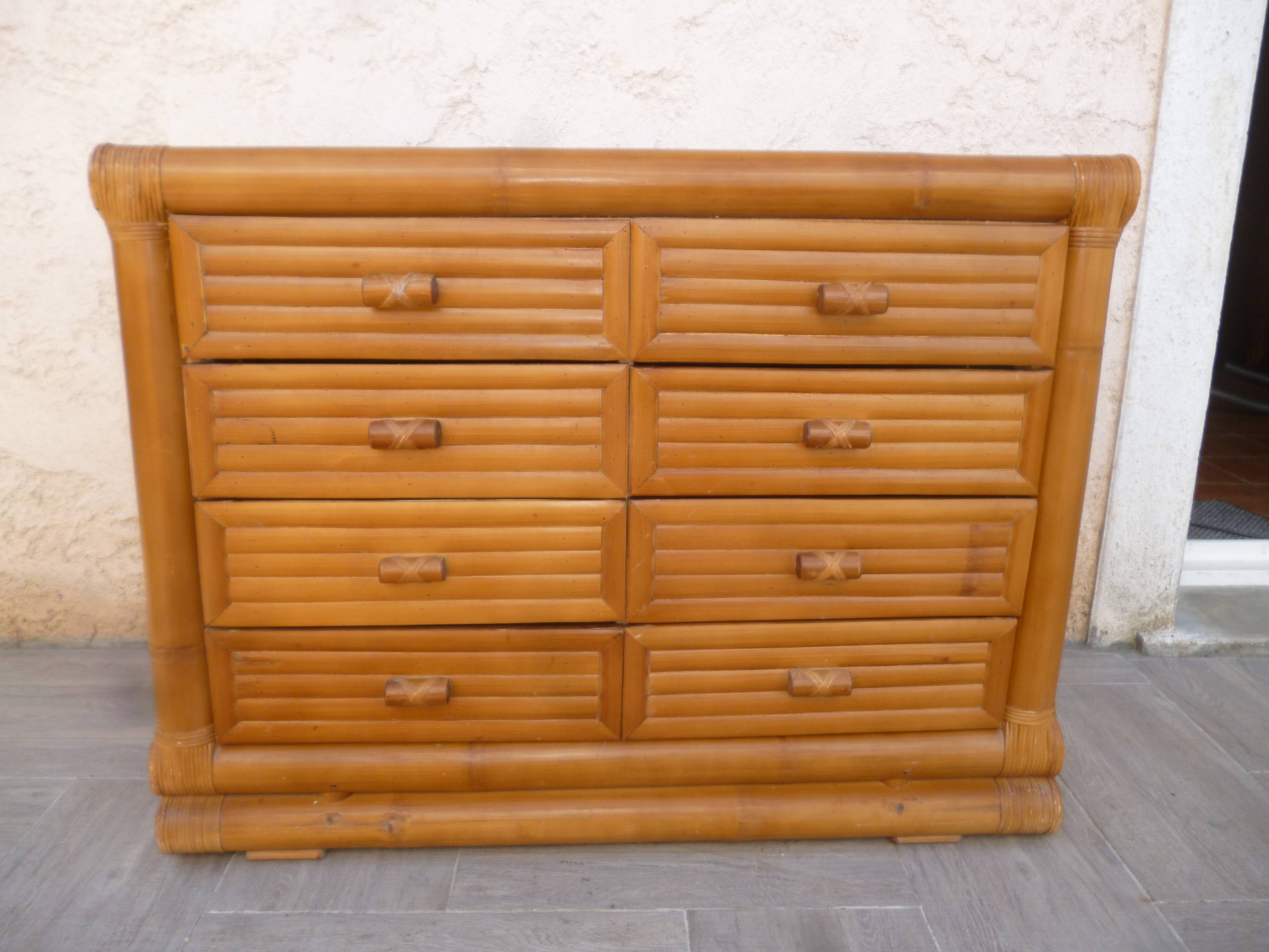 Commode bambou