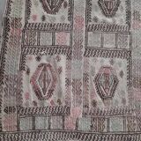 Antique embroidered kilim with 16 medallions from Turkey or the Balkans, c. 1950.