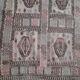 Antique embroidered kilim with 16 medallions from Turkey or the Balkans, c. 1950.