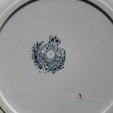 Ste Amandinoise Louis XV iron earth blue green dinner plates