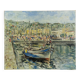 Huile sur toile " Le port de Cannes"