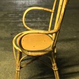 Lot de 6 fauteuils en rotin