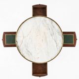 Louis XVI style bouillotte table in mahogany