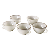 Set of 5 cups Arcopal model Harlequin